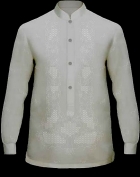 Men's Barong Cream Jusi fabric 100805 Cream Men's Barong Cream Jusi fabric 100805 Cream